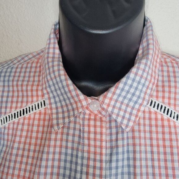 Ariat plaid long sleeve button-up blouse top size small - Picture 5 of 7